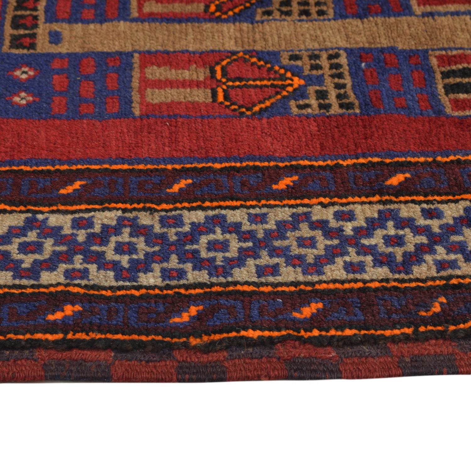 Baluchi Rug Handmade Multi Prayer Design 3x5 ft