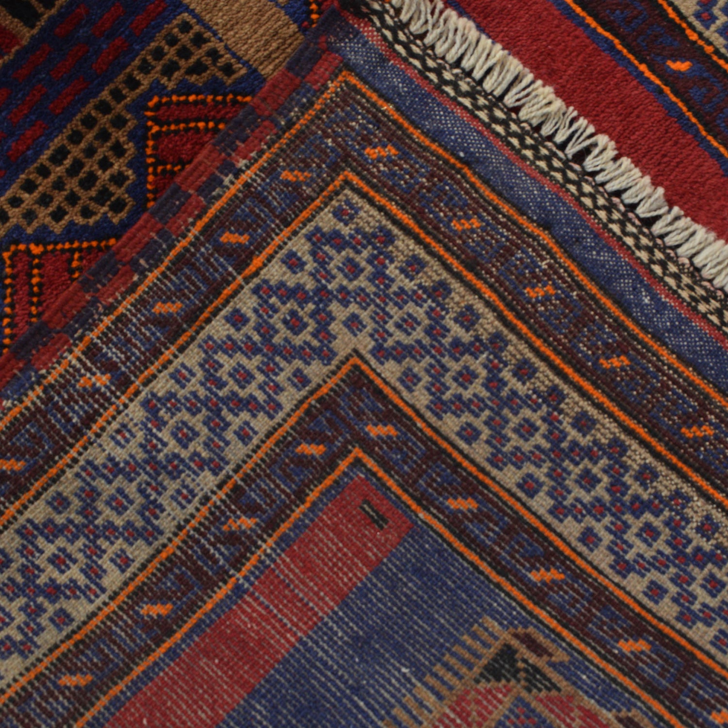 Baluchi Rug Handmade Multi Prayer Design 3x5 ft