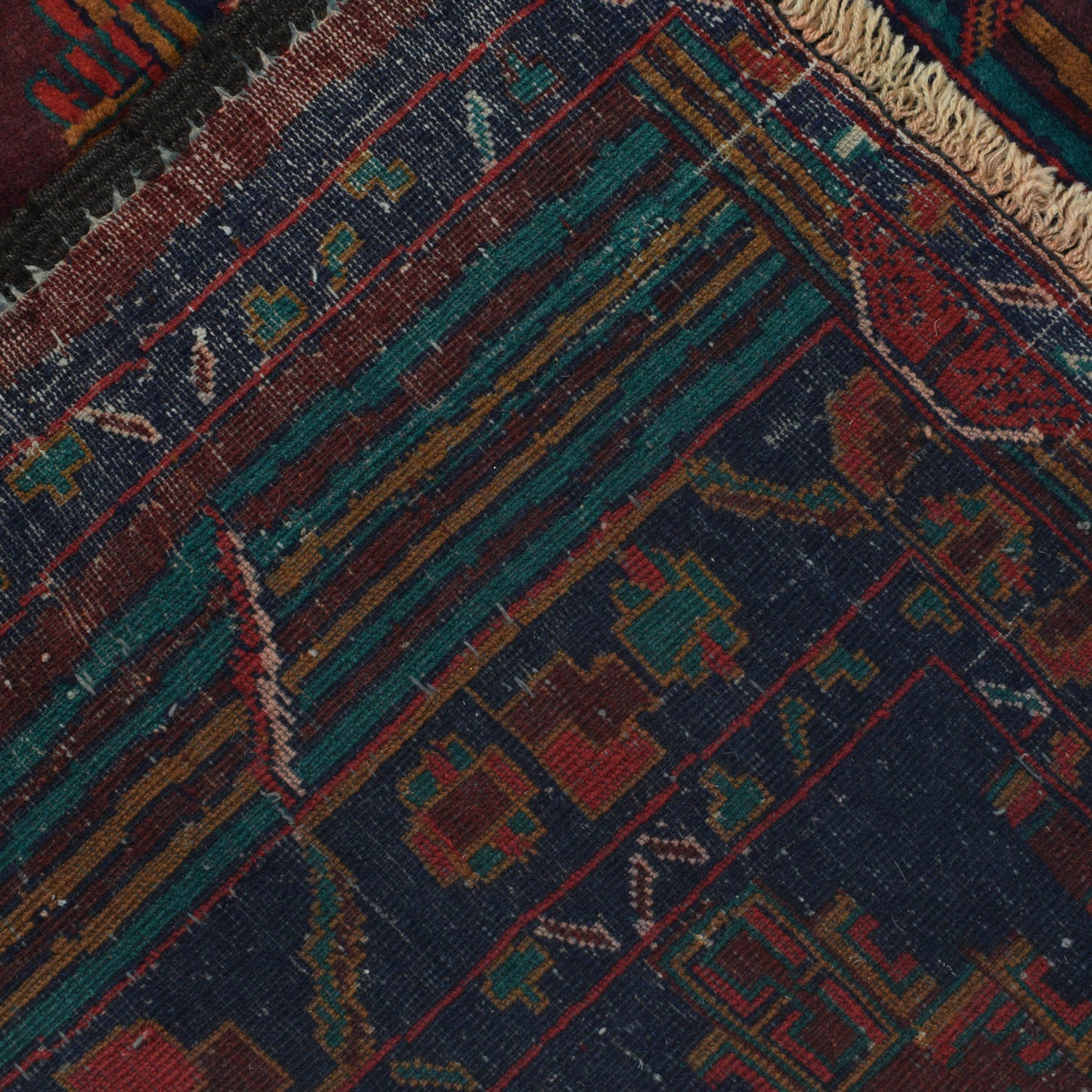 Baluchi Rug Handmade Multi Geometric 3x5 ft