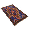 Baluchi Rug Handmade Blue Geometric 3x5 ft