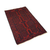 Baluchi Rug Handmade Red Geometric 2x4 ft