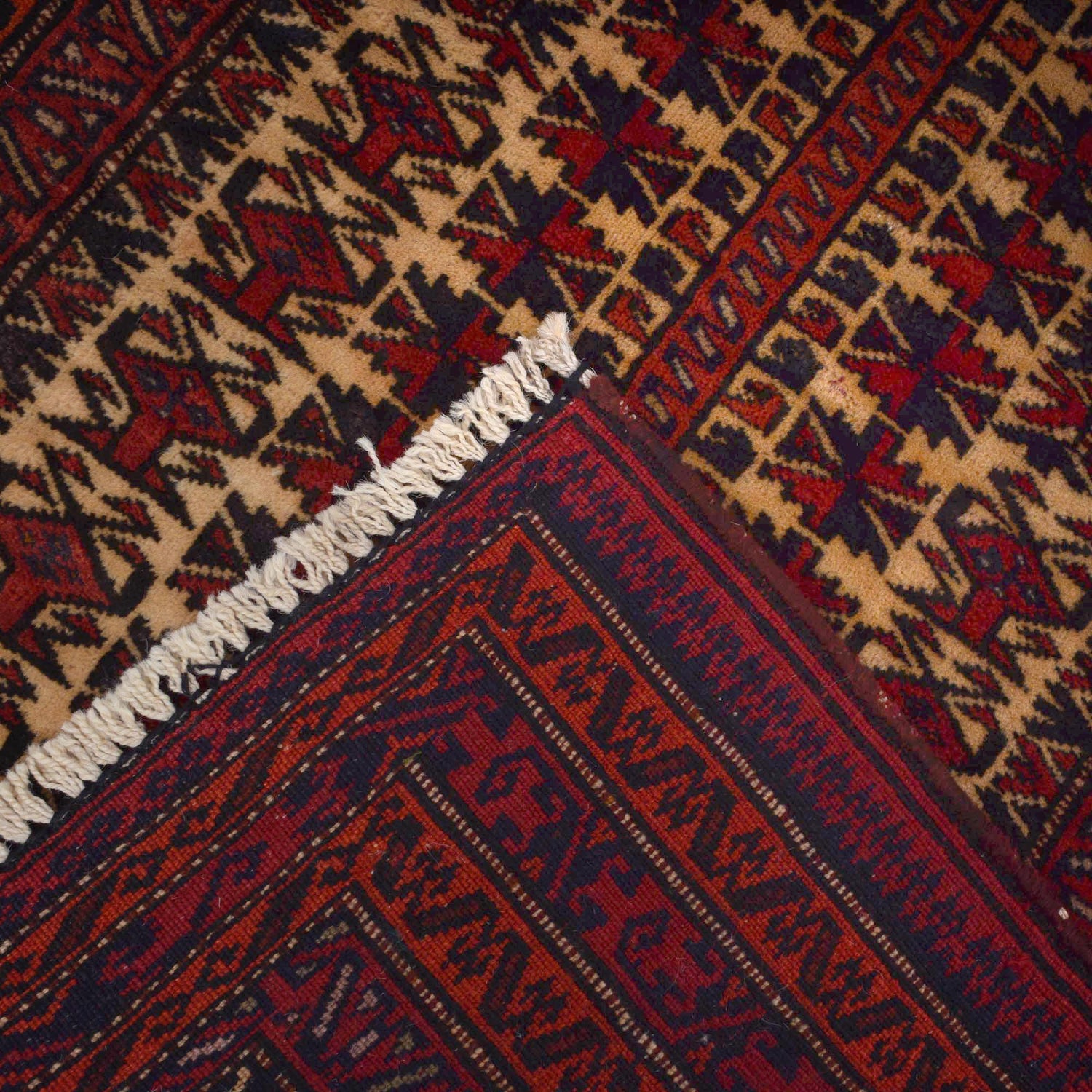 Baluchi Rug Handmade Multi Prayer Design 2x4 ft
