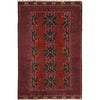 Baluchi Rug Handmade Red Geometric 3x5 ft