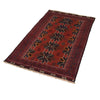 Baluchi Rug Handmade Red Geometric 3x5 ft