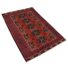 Baluchi Rug Handmade Red Geometric 3x5 ft