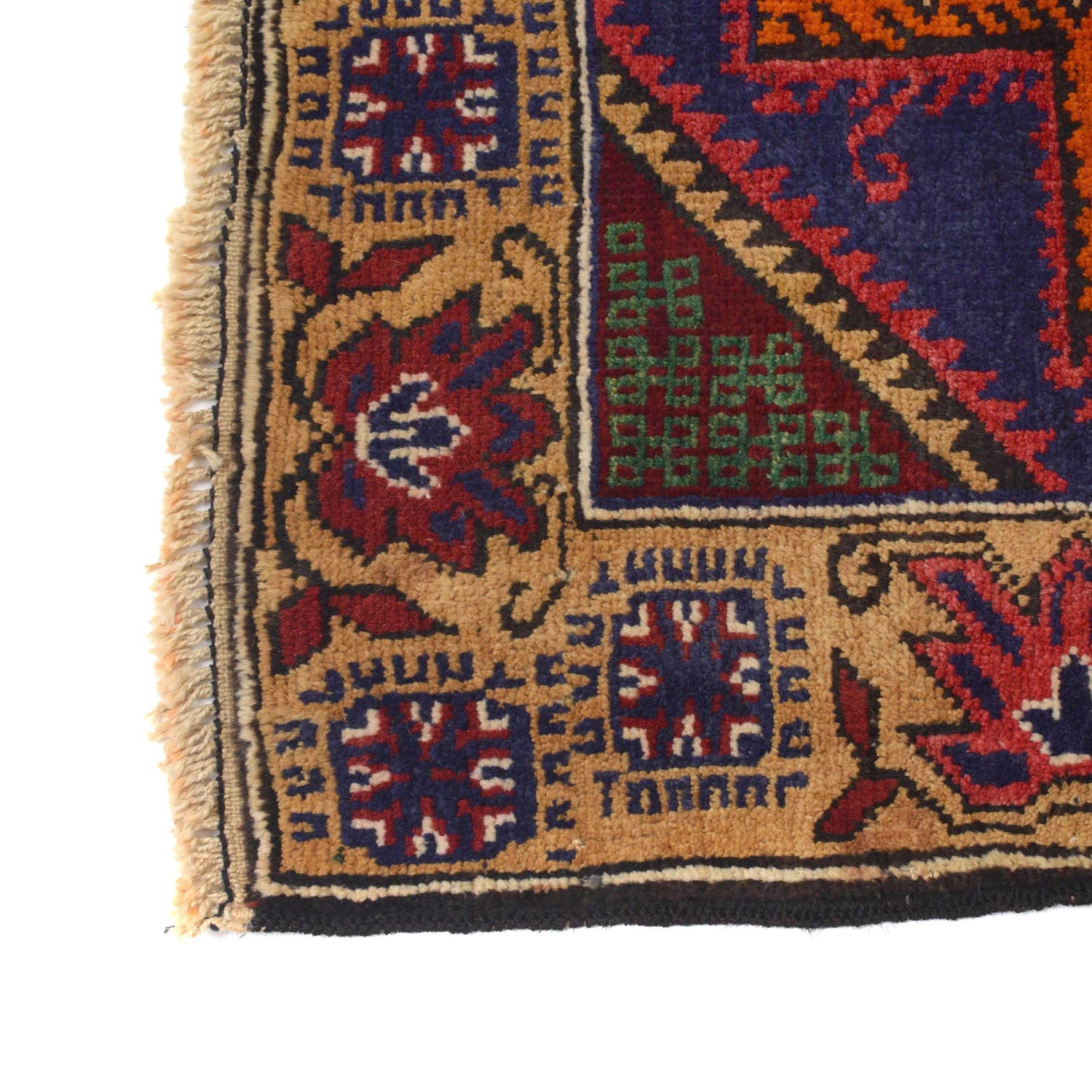 Baluchi Rug Handmade Multi Geometric 3x5 ft