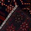 Baluchi Rug Handmade Black Geometric 3x5 ft