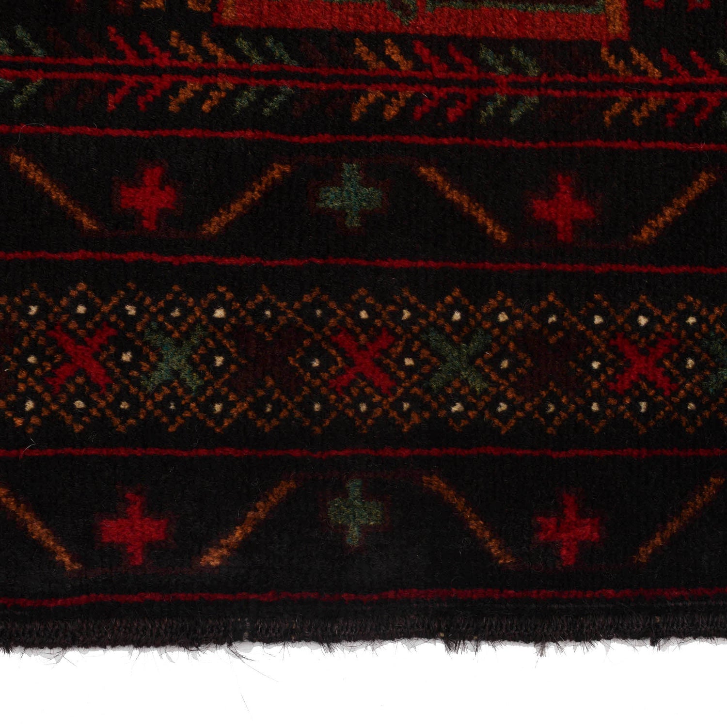 Baluchi Rug Handmade Multi Geometric 3x5 ft
