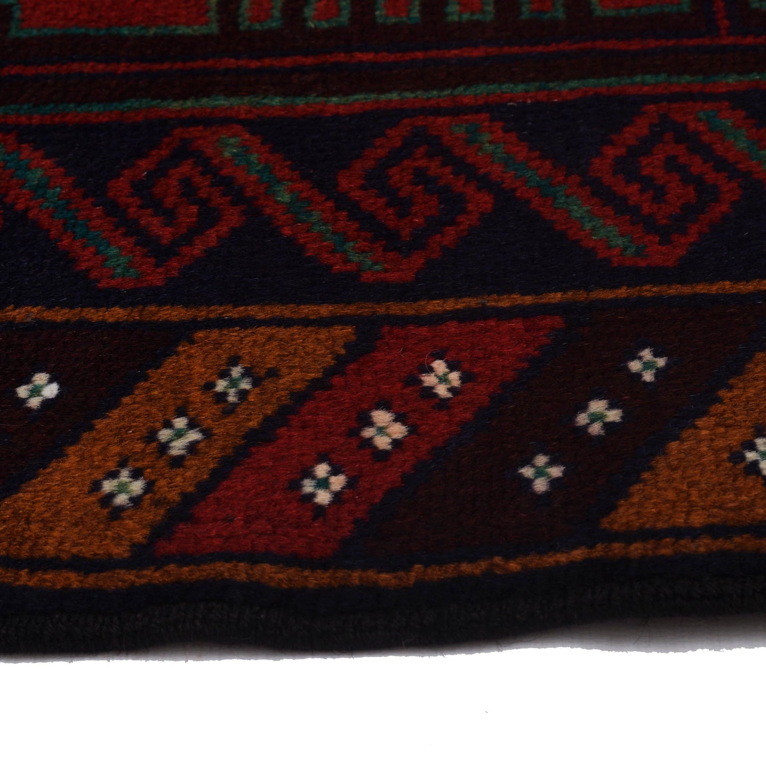 Baluchi Rug Handmade Multi Geometric 3x5 ft
