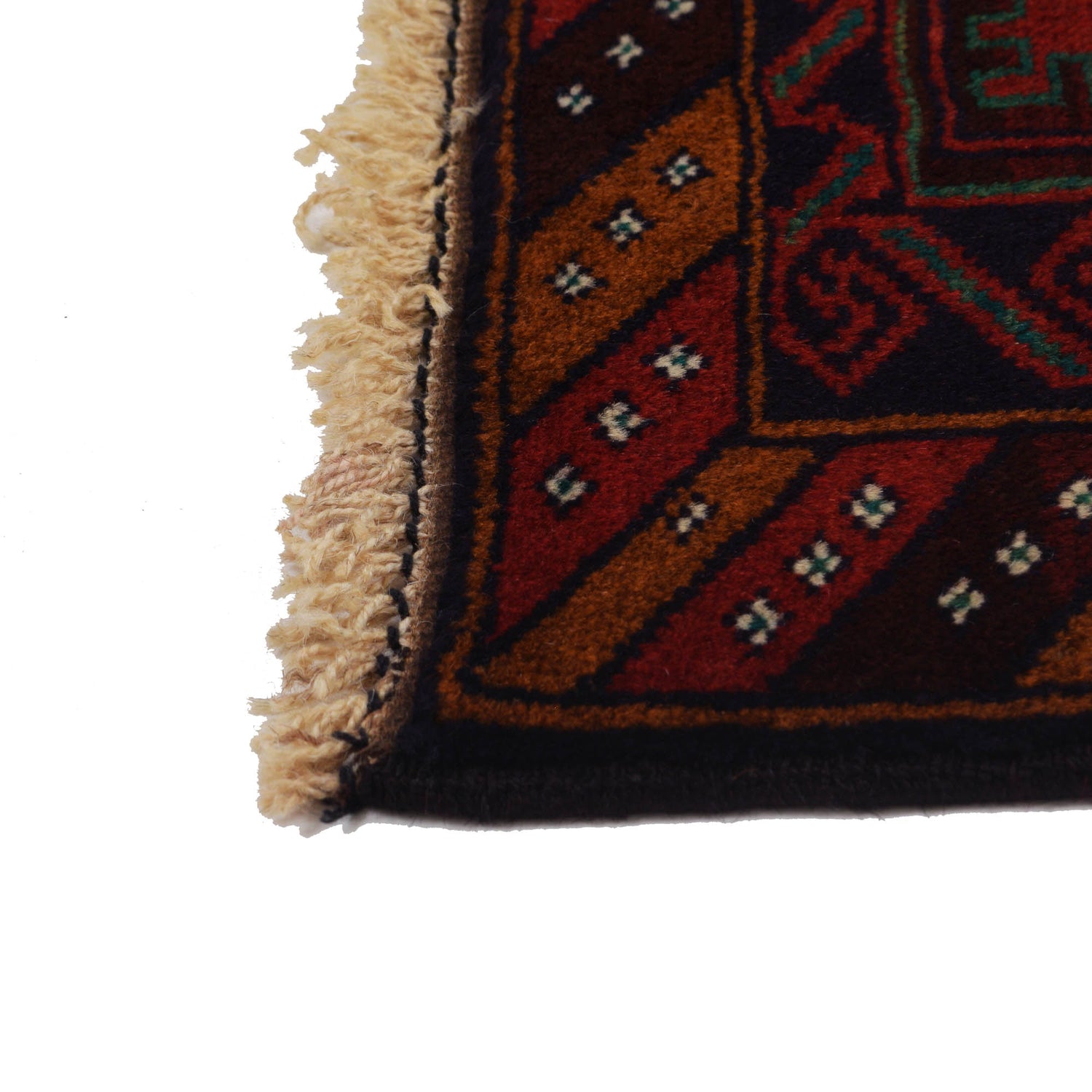 Baluchi Rug Handmade Multi Geometric 3x5 ft