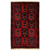 Baluchi Rug Handmade Multi Geometric 2x4 ft