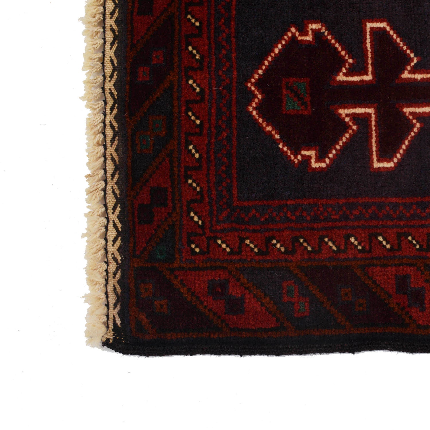 Baluchi Rug Handmade Multi Geometric 2x4 ft