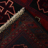 Baluchi Rug Handmade Multi Geometric 2x4 ft
