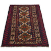 Baluchi Rug Handmade Multi Geometric 3x5 ft