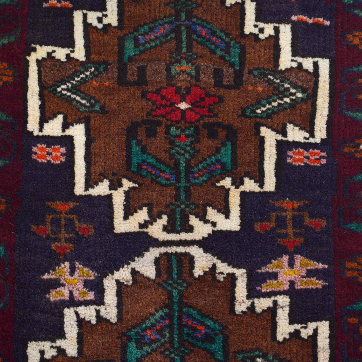 Baluchi Rug Handmade Multi Geometric 3x5 ft
