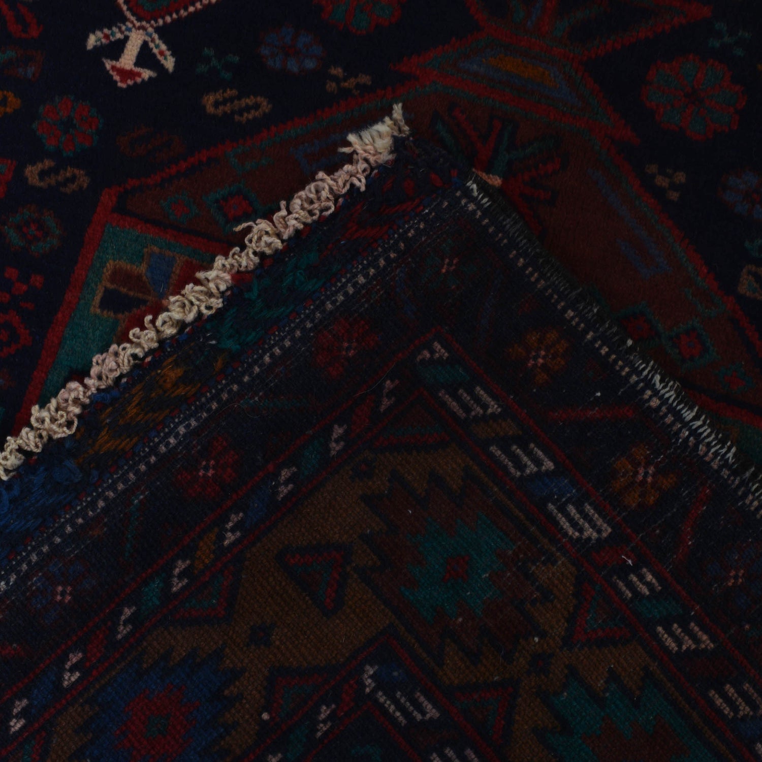 Baluchi Rug Handmade Multi Prayer Design 3x5 ft