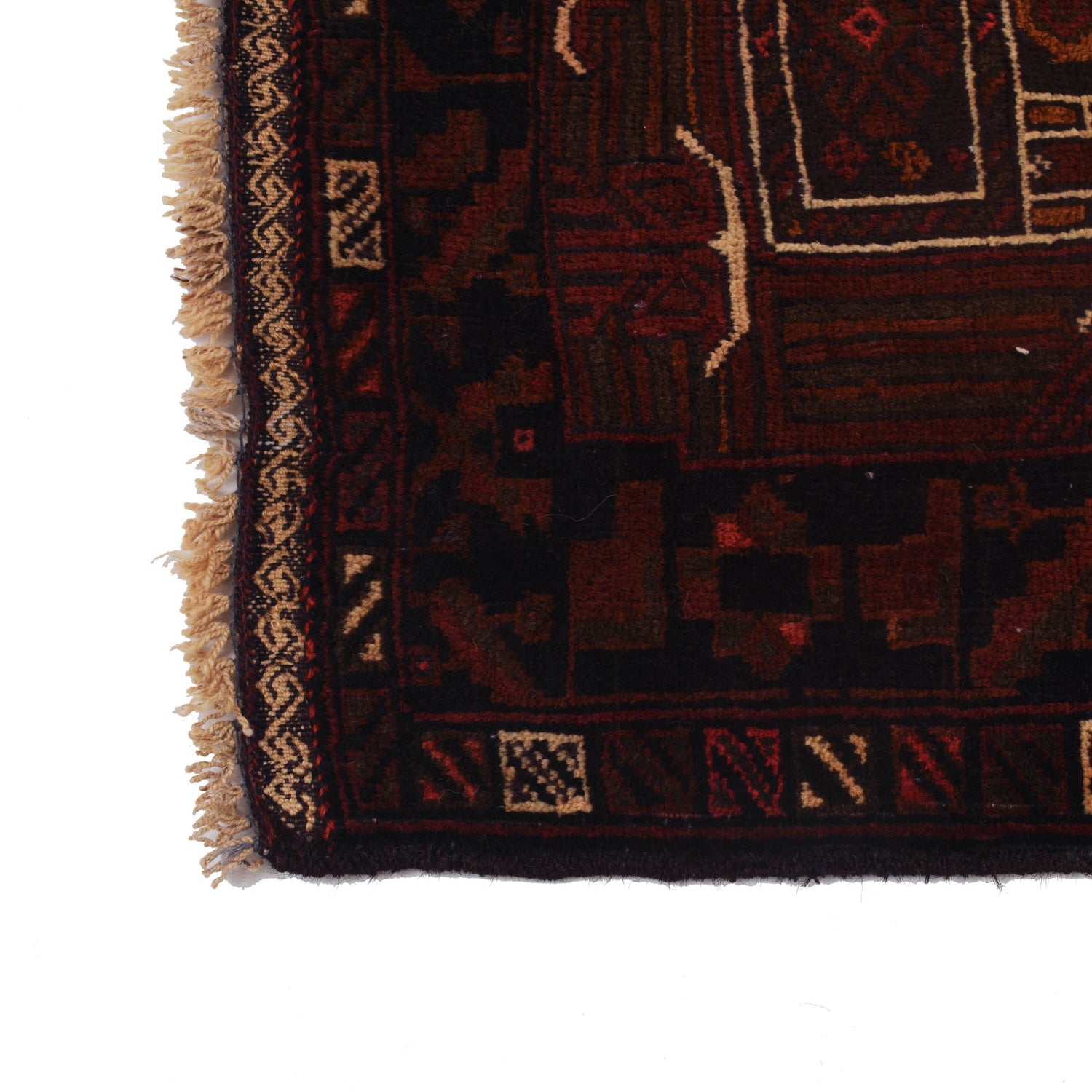 Baluchi Rug Handmade Multi Prayer Design 3x5 ft