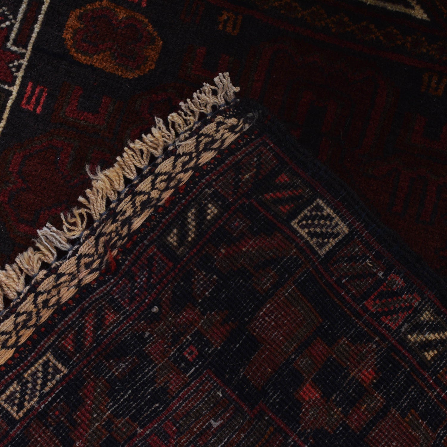 Baluchi Rug Handmade Multi Prayer Design 3x5 ft