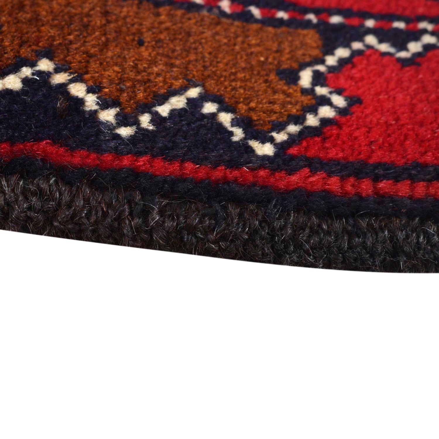Baluchi Rug Handmade Red Geometric 3x5 ft