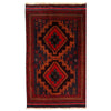 Baluchi Rug Handmade Blue Geometric 3x5 ft
