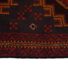 Baluchi Rug Handmade Blue Geometric 3x5 ft