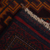 Baluchi Rug Handmade Blue Geometric 3x5 ft