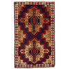 Baluchi Rug Handmade Blue Geometric 3x5 ft