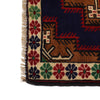 Baluchi Rug Handmade Blue Geometric 3x5 ft
