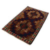 Baluchi Rug Handmade Blue Geometric 3x5 ft