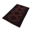 Baluchi Rug Handmade Multi Geometric 2x4 ft