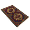 Baluchi Rug Handmade Blue Geometric 3x5 ft