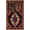 Baluchi Rug Handmade Black Prayer Design 3x5 ft