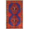 Baluchi Rug Handmade Blue Geometric 3x5 ft