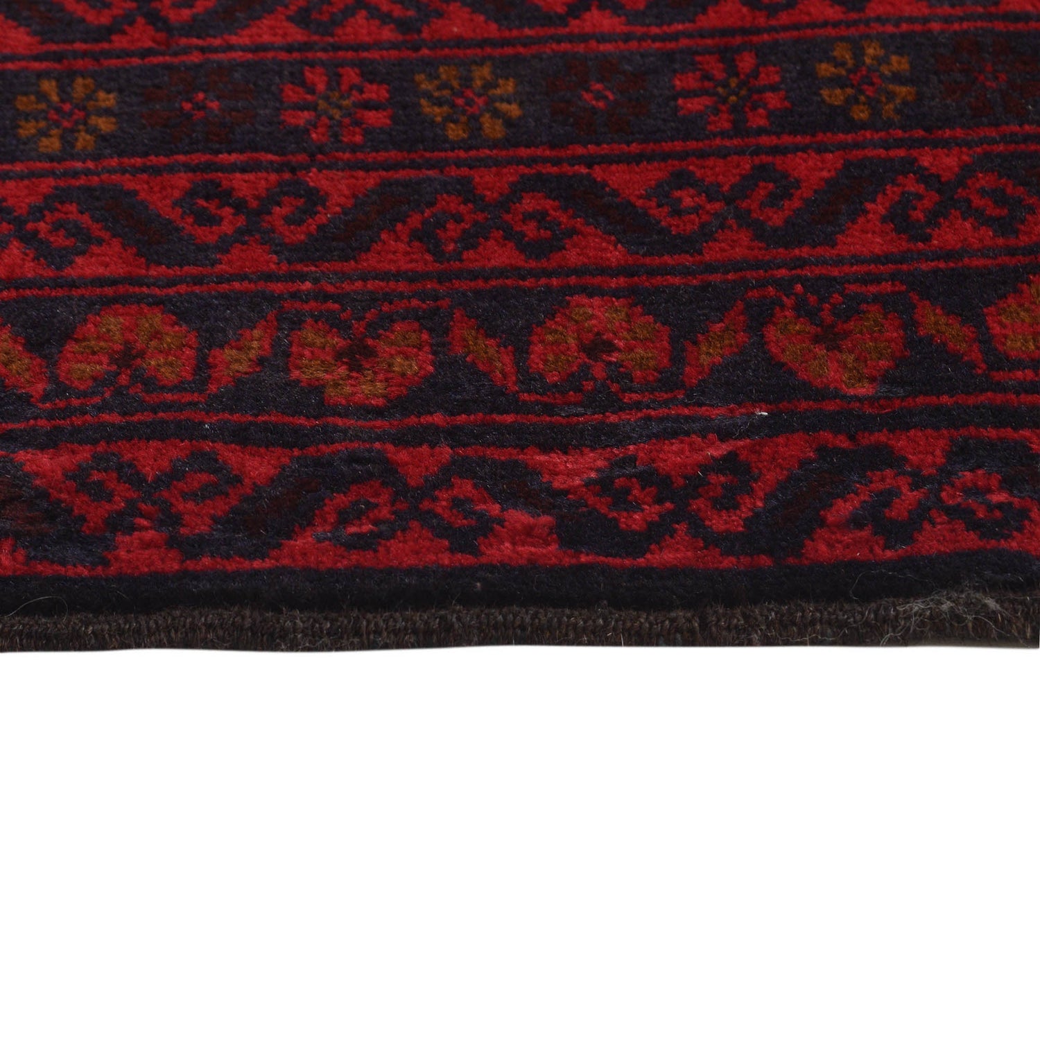 Baluchi Rug Handmade Red Geometric 3x5 ft