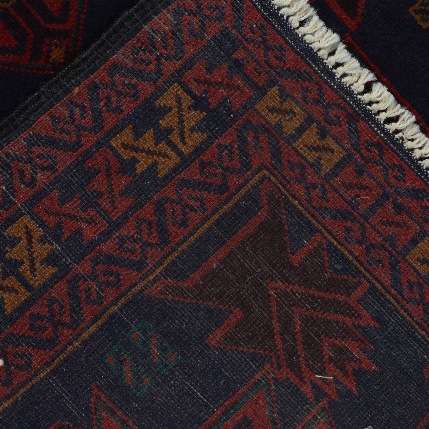 Baluchi Rug Handmade Multi Geometric 3x5 ft