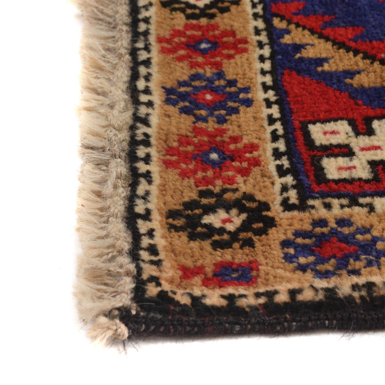 Baluchi Rug Handmade Blue Geometric 3x5 ft