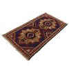 Baluchi Rug Handmade Blue Geometric 3x5 ft