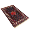 Baluchi Rug Handmade Black Geometric 3x5 ft