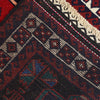 Baluchi Rug Handmade Black Geometric 3x5 ft