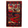 Pictorial Rug Handmade Multi Design