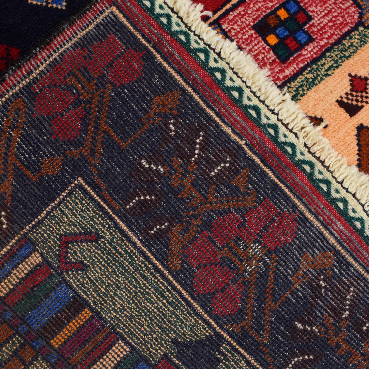 Pictorial Rug Handmade Multi Design