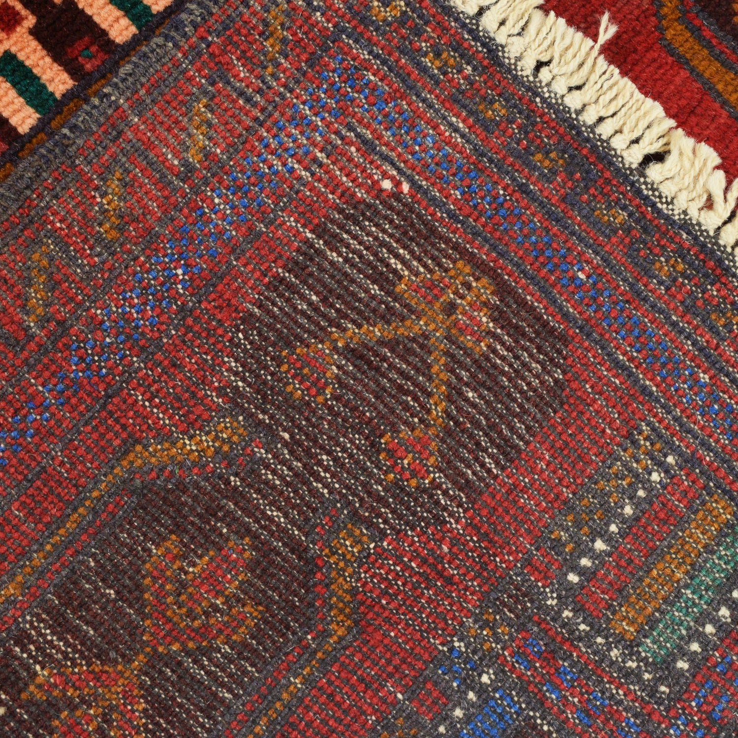 Baluchi Rug Handmade Red Prayer Design 2x4 ft