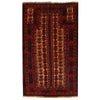 Baluchi Rug Handmade Multi Prayer Design 2x4 ft