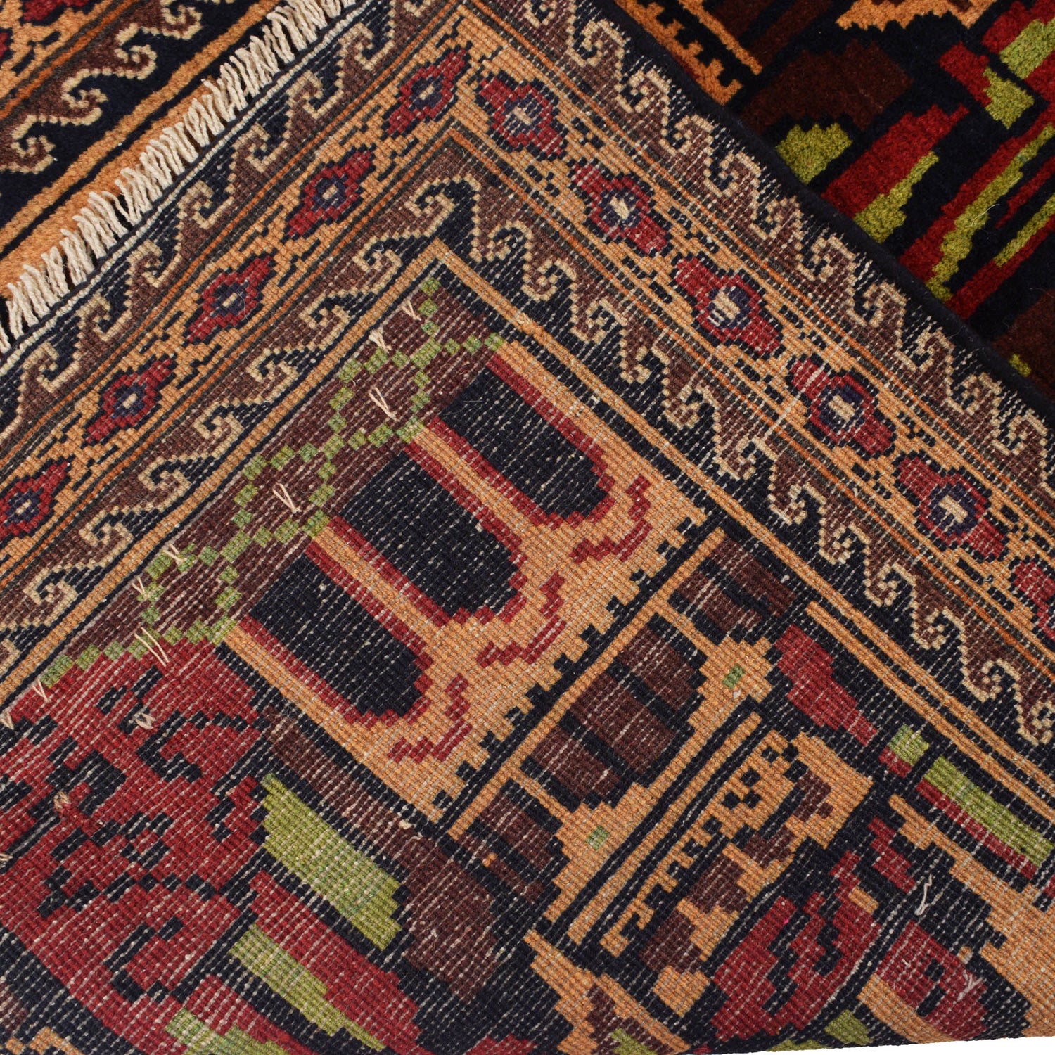 Baluchi Rug Handmade Beige Prayer Design 3x5 ft
