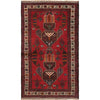 Baluchi Rug Handmade Red Geometric 3x5 ft