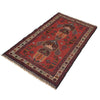 Baluchi Rug Handmade Red Geometric 3x5 ft