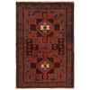 Baluchi Rug Handmade Multi Geometric 3x5 ft