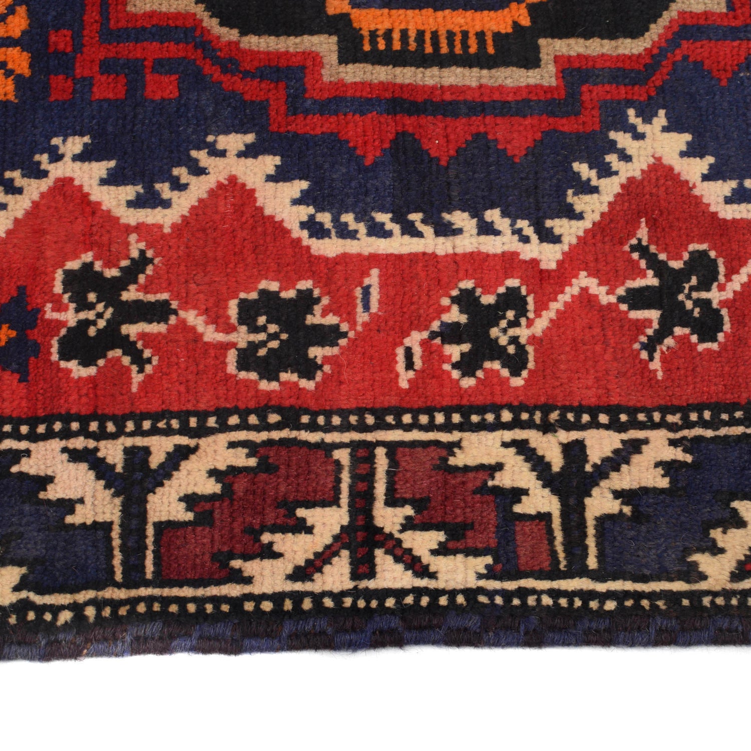 Baluchi Rug Handmade Red Prayer Design 3x5 ft