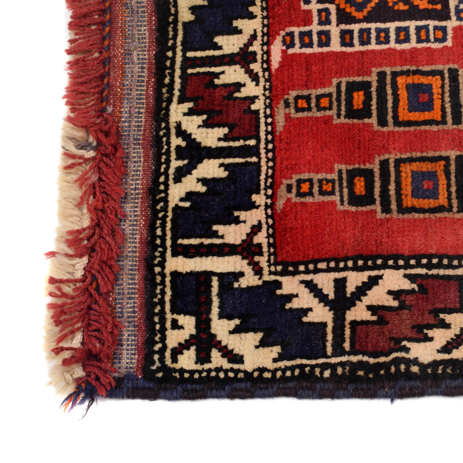 Baluchi Rug Handmade Red Prayer Design 3x5 ft