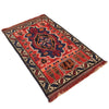 Baluchi Rug Handmade Red Prayer Design 3x5 ft
